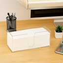 ZAVOOS 2 Pack Acrylic Paper Towel Holder, Folded Countertop Z-fold C-fold Trifold Napkin Dispenser, Clear Hand Towel Storage Holder Tray for Bathroom, Kitchen, Restaurant