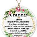 3 x Grammie Noun Ornament - Christmas & Mother's Day Keepsake Printed on Both Sides
