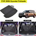 Floor Mats for 2026 Hyundai Palisade Gas Accessories, fit SESELSEL ConvenienceSEL PremiumLimitedXRTCalligraphy,TPE All Weather Protection Full Coverage Trunk Liner & Floor Liner for Palisade
