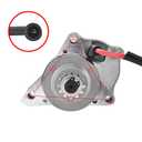 Trkimal 3 Bolt Starter Motor with Cable for 50cc 70 cc 90cc 100 cc 110cc 125 cc Dirt Bikes Go Karts ATVs Pit Bike Dune Buggy Sandrail Quad 4 Wheelers SSR Roketa Taotao Coolster Jonway SunL, 2 Pack