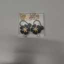 Straw Covers for Stanley Cup Accessories: Black Decorations for Stanley 30 oz & 40 oz Tumbler with Handle, Bling Letter Charms and Flower Silicone Straw Cap Topper, Trendy Stuff for Teen Girls & Women