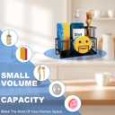 Vanwood Sponge Holder for Kitchen Sink with Self Tray, Sink Caddy Cocina Organzier with Brush Holder, Dish Sponge Caddy for Kitchen Organizers Storage Essentials (Mattle Black, 8.20"3.54"5.50")