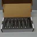 DYNOFIT 14 mm x 1.5 Wheel Spike Lug Nuts, 24 x Chrome M14x1.5 Lug Nut, Cone/Conical Bulge Seat, Silver Closed End Nuts with 1 Socket Key Compatible with Chevy Silverado 1500 Aftermarket Wheel