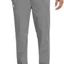 Men's Sweatpants Athletic Pants Joggers with Zipper Pockets Lightweight Quick Dry Workout Track Pants for Gym Running (Gray, L)