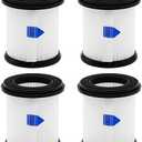 ilovelife 4PCS HEPA Filter with Mesh Filter Replacement for INSE N5S N5T S6T S6P Pro S610/TMA T120 T121 T151 T150 T220 T210 T181 T180 T220 Cordless Vacuum Cleaner, White