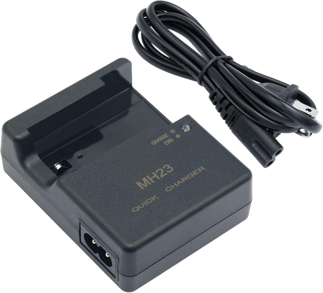 MH-23 Quick Battery Charger for Nikon: for EN-EL9 EN-EL9a Battery Compatible with Nikon D40 D40X D60 D3000 D5000 Digital SLR Cameras