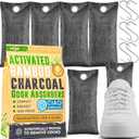 Activated Charcoal Shoe Odor Elimination Bags. Remove Strong Odors in Car, Closet, Basement. 6 Activated Charcoal Bags Odor Absorbers for Home. Bamboo Charcoals Air Purifying Bag Charcoals Deodorizer