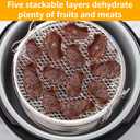 Dehydrator Rack for Ninja Foodi AG300 Grill, Air Fryer Rack 5 Stackable, tainless Steel Stand Accessories Compatible with Ninja Foodi Pressure Cooker and Air Fryer 8 Quart
