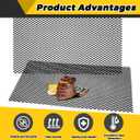 Gisafai 7 Gauge 1'' x 1/2'' Steel Expanded Metal Sheet Flattened Metal Mesh Sheet Steel Mesh for BBQ Grill Smokers, Black(1 Piece, 48 x 24 Inches)