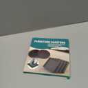 Furniture Coasters Caster Cups Rubber 2.5 inch Square no Slip Pads Furniture Leg Protectors-for Hardwood Floors (4, Square Brown)