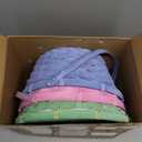 JOYIN 3 Pcs Easter Bamboo Baskets, Round Woven Goodie Basket with Handle, Empty Candy Toys Gift Basket for Easter Egg Hunt, Kids Party Treats Picnic Favors Decorations, 10.25"X11"(Blue, Pink, Green)