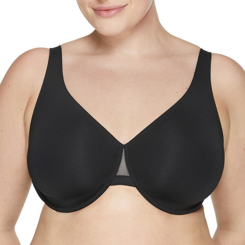 ThirdLove Classic Unlined Minimizer Bra, Full Coverage Support, Smoothing & Comfortable, Minimizes Bust, Bras for Women (34E, Black)