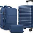 3 Piece Luggage Set 20 Inch Carry On Suitcase with Spinner Wheels, PC Hard Shell TSA Lock, Expandable & Fully Lined Interior, Airline Approved
