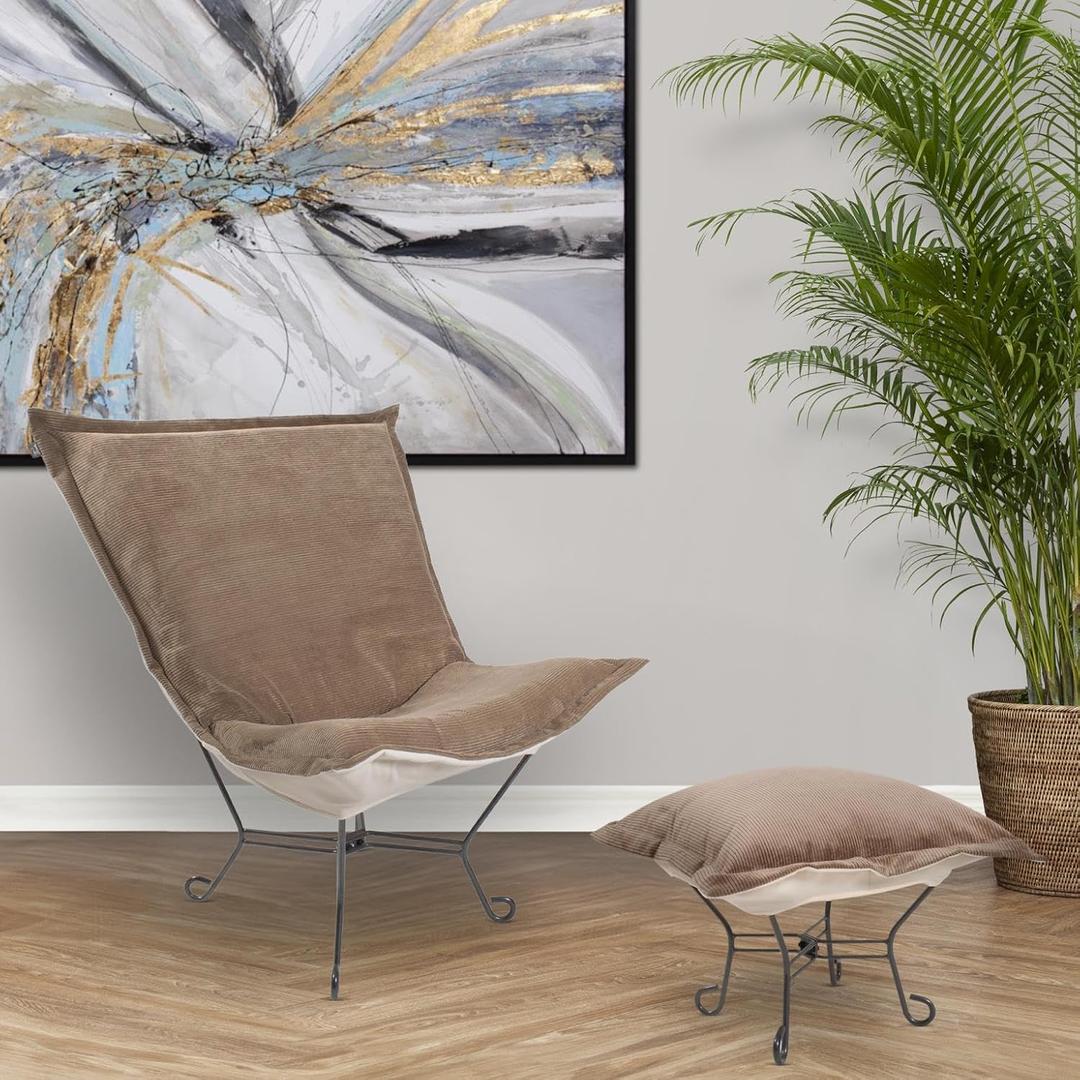 Howard Elliott Puff Ottoman Pana Sand/Natural