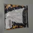 Womens Leopard Lace Trim Sexy Club Dress Bow Tie Front Sleeveless Cheetah Print V Neck Bodycon Night Out Y2K Mini Dress (L)