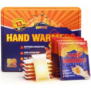 Hand Warmers Disposable 200/150/100/50/30 pcs, Up to 13 Hours of Heat Body Warmers, Air Activated Bulk Hand Warmers for Women Men, Gifts for Christmas, Golf Hunting Camping Essentials