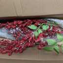 2 Pcs 45'' Artificial Wisteria Flowers Branches Burgundy Fake Wisteria Floral Hanging Plant Decoration for Wedding Flower Wall Backdrop Party Floor Vase Balcony