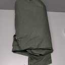 Rinwoc 100% Blackout Curtains 96 inch Length 2 Panels for Living Room, Linen Textured Room Darkening Thermal Insulated Noise Reduction Farmhouse Drapes for Bedroom (W52xL96, Olive)