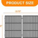 SafBbcue Crafted Cooking Grates for Weber Genesis 400 Series Genesis II E-410 E-415 E-435 Genesis E/S-435 Grills, Replacement for 7854 66097 66089, Cast Iron