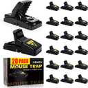 19 Pack Mouse Traps Indoor for Home,Mice Traps for House,Reusable Mouse Trap that Work,Small Mice Catchers for Home Indoor, Quick Set Mousetraps Effective