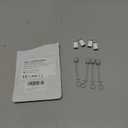 MFi Certified USB C to Lightning Adapter 4-Pack, 27W Fast Charging & Data Sync, Lightning to USB Type C Cable Adapter Compatible with iPhone 14/13/12/Pro/Max, iPad, AirPods, with Anti-Loss Lanyard (White)