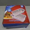 Waytiffer Loaf Pans [50 Pack] 2Lb Heavy Duty Disposable Aluminum Foil Premium Bread Tins Standard Size - 8.5" X 4.5" X 2.5" Perfect for Homemade Cakes & Breads