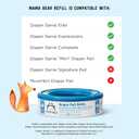 Mama Bear Diaper Pail Refills for Genie Pails, Unscented, 2160 Count (8 Packs of 270)