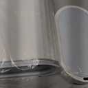 ELPHECO Bathroom Motion Sensor Trash can 2 Gallon Automatic Garbage Can, Slim Plastic Smart Trash Can with Lid, Commercial Intelligent Trash Bin for Bedroom, Bathroom, Office, White with Grey Trim