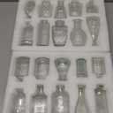 Glass Bud Vase Set of 20 - Small Vases for Flowers in Bulk - Assorted Vintage Crystal Vases for Flowers, Table Centerpieces (Clear, 20 Pcs)