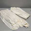 10x10ft Wrinkle Free Ivory Backdrop Curtain for Parties Soft Fabric Drapes Wedding Ivory Curtain Backdrop for Birthday Party Decorations Background for Photography 5x10ft,2 Panels