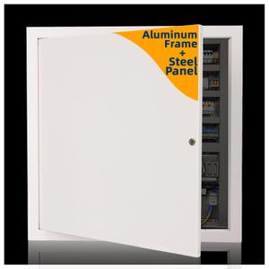 22x22 Access Panel for Drywall 22x22 Metal Attic Door Plumbing Access Panel for Drywall to Cover 22 x 22 inch Wall Hole,Thicken 1mm Metal,Wall Hole Cover Overall Size 23 1/2" x 23 1/2"