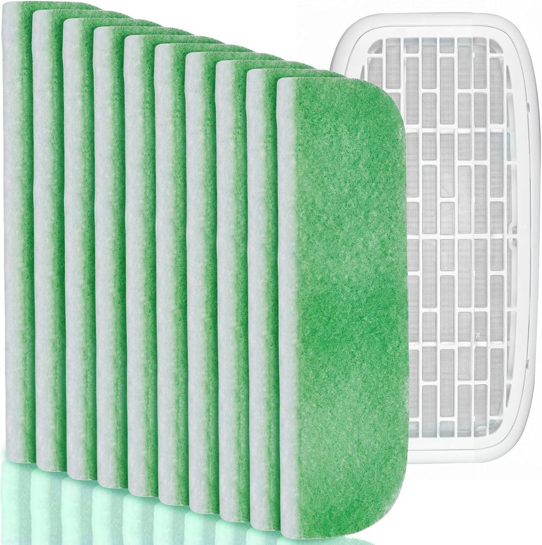 Ziliny 10 Pack RV AC Filters for Air Conditioner Vent 16 x 4 Inch RV Filters Replacement for Air Conditioner Vent Compatible with Merv 6 AC Filter(Rounded Rectangle)