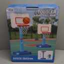 Toddler Basketball Hoop Indoor for Age 1 2 3, Adjustable Kids Basketball Hoop, Mini Basketball Hoop with 3 Balls for Outdoor Poolside, Christmas Birthday Sport Toys Gifts for Baby Boys Girls Age 1-3