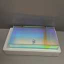 Jenseits Iridescent Necklace Organizer, Acrylic Necklace Holder w/Velvet Tray, Dustproof Rotation Jewelry Holder Organizer Display Stand Box Hanger, Necklaces Ring Bracelet Case, Gift for Women, Girl