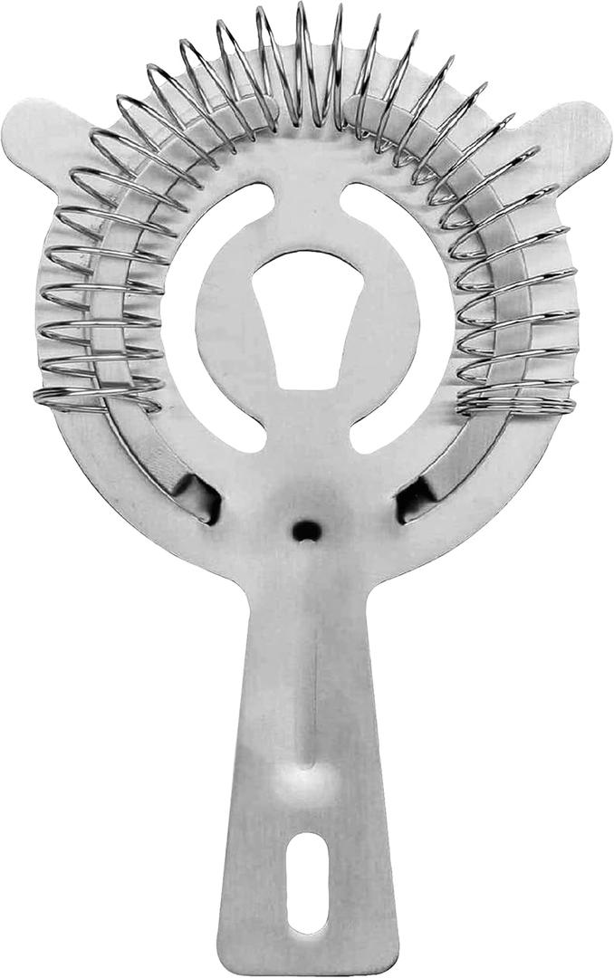 OGGI Hawthorne Strainer, Stainless Steel for Cocktails, Drink Strainer, Bar Strainer Professional 2 Prong with Wire Spring