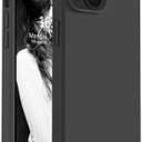 Vooii Compatible with iPhone 14 Case,[Silky Touch Premium Liquid Silicone] [Soft Anti-Scratch Microfiber Lining], Ultra Slim Shockproof Protective Case for iPhone 14 - Black