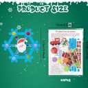 16Set Christmas Craft Kits Winter Popsicle Stick Snowflake DIY Sets Ornaments with Foam Stickers for Christmas Party Supplies Winter Holiday Activities Party Favors