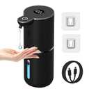 OHIFAST Automatic Liquid Soap Dispenser Touchless, USB Rechargeable Smart Hand Soap Dispenser, 6-Level Adjustable, 12.8oz/380mL, Compatible with Thick Thin Dish Soap for Bathroom Kitchen-Black