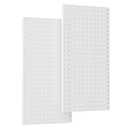 TORACK 2-Pack 12x24 inch Metal Pegboard Panels for Garage Wall, Tool Storage Pegboard for Workbench, Workshop, Tools Organizer Peg Board for Pegs(Grey)