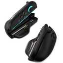 Mumba Mouse Grip for Nintendo Switch 2 JonCons, [2 Pack] Ergonomic Gamer Grip Holder with Super Smooth PTFE Glide Pads Portable Gaming Controller Stand for Switch 2 Joy Con Accessories (2025), Black