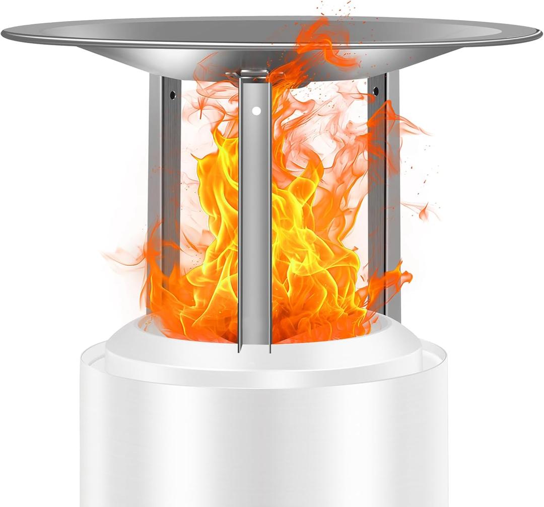 for Mesa Heat Deflector, Heat Deflector for Solo Stove Mesa Fire Pit, Captures/Redirects Warmth for Mesa Fire Pit Accessories, 3 Detachable Legs, 304 Stainless Steel 5.5 x 7.48 in