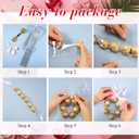 Yexiya 50 Sets Valentines Wreath Candy Bags with Ribbon Bow Twist Ties and Long Clear Treat Bags for Party Favor Easter Wedding DIY Candy Wrapping Gifts Chocolate Bag(Pink,2.4 x 21.7 Inch)