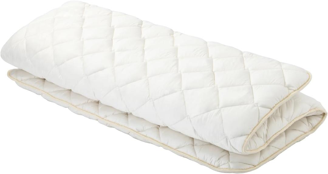 MORIRIN Japanese Floor Futon Mattress (Shikibuton) with Body Pressure Dispersion, Made in Japan, Queen