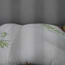 Mattress Topper Twin XL Size, Cooling Extra Thick Breathable Viscose Made from Bamboo Mattress pad, Soft Quilted Fitted Mattress Cover with 1000 GSM Down Alternative Fill (8-21Deep Pocket) (White)