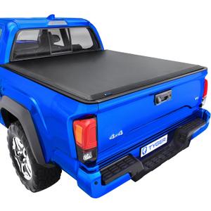 Tyger Auto T1 Soft Roll-up Truck Bed Tonneau Cover Compatible with 2016-2023 Toyota Tacoma | 6' (74") Bed | TG-BC1T9045