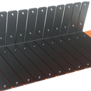 12 Pack - L 9" x H 6" x W1.5, 5mm Thick Black L Shelf Bracket, Iron Shelf Brackets, Metal Shelf Brackets, Floating Shelf, Shelf Supports with Screws 