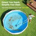 Hot Tub Vacuum, Cordless Rechargeable Pool Cleaner | Handheld vacuum quickly removes sand and debris from spas, hot tubs and small above ground pools.