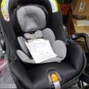 Chicco KeyFit Max Zip ClearTex Infant Car Seat and Base, Rear-Facing Seat for Infants 4-30 lbs., Infant Head and Body Support, Compatible with Chicco Strollers, Baby Travel Gear, Apex/Black (Exp. Jan, 2032)