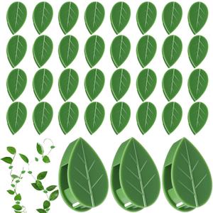 60 Pcs Plant Wall Clips, Plant Climbing Wall Fixture Clips, Wall Vines Fixing Clips with 72 Adhesive Stickers, Self-Adhesive Plant Fixer for Vine Support and Indoor Outdoor Decoration