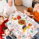 Christmas Party Tableware Decorations, 144pcs Pink Christmas Paper Plates and Napkins, Cups, Forks and Knives Xmas Paper Dinnerware for Winter Holiday Party Supplies